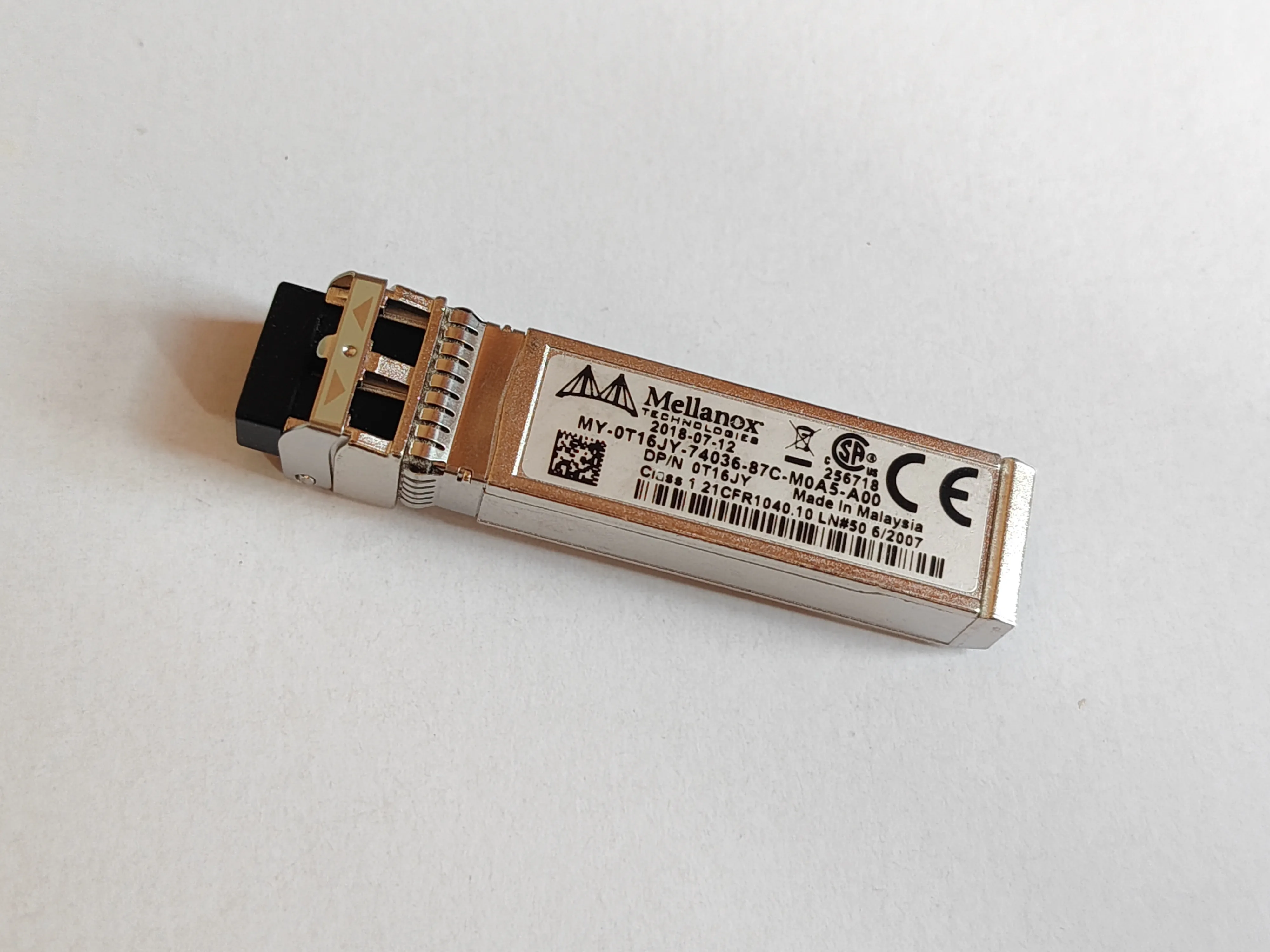 

Original New 0T16JY Mellanox Transceiver 10G SR 850nm MY-0T16JY-74036-87C-M0A5-A00