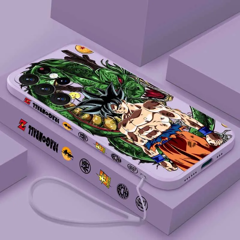 Dragon-n sBall Master Roshi Cover For Samsung S26 S25 Edge S24 S23 S22 S21 S20 Ultra Plus Lite Liquid Left Rope Funda Phone Case