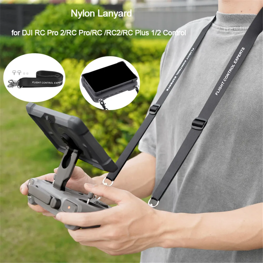Wtohoby Nylon Lanyard for DJI Mavic 4 Pro Drone RC Pro 2/RC 2 Remote Controller Adjustable Neck Strap Hanging Sling Belt