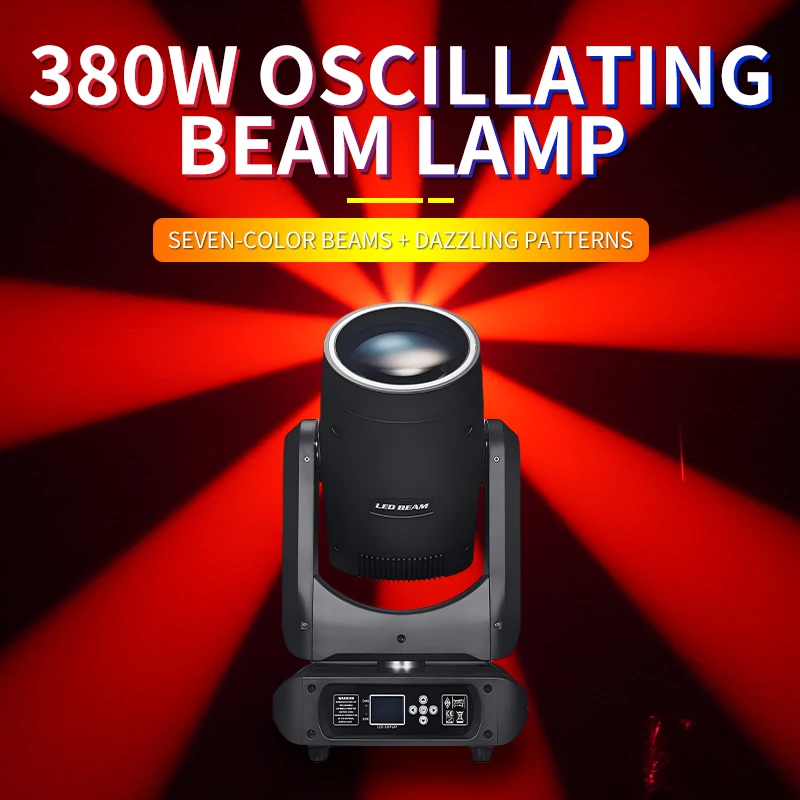 

380W High Brightness Sharpy Beam Moving Head Light with LED Strip Professional DJ Disco Party Stage Light
