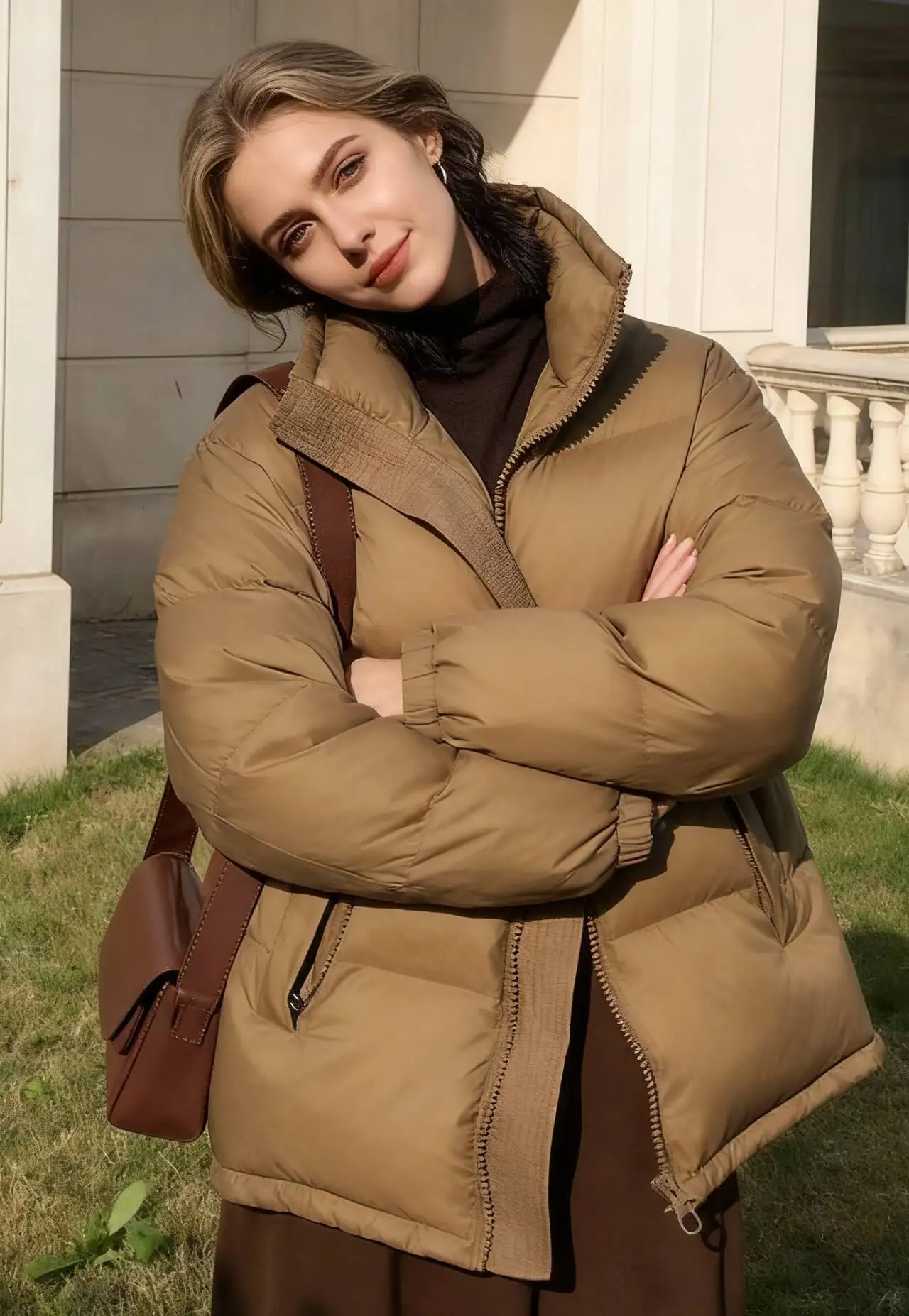 سترات باركاس للسيدات والفتيات للخريف مبطنة بالصوف مكشكشة أنيقة بدون توقيت مكتب الأم مريح متعدد الألوان يناسب الجميع