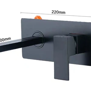 Bakala Luxury Mirror Black Black Bathroom Taps Basin Sink Fixed on the Wall Square Bronze Mixer LT-320BR 10 Main Sales Luxury Bathroom Tap - №6