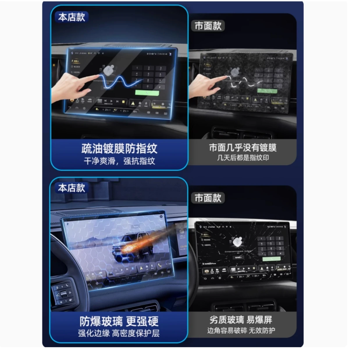 ل BYD معادلة ليوبارد 5 التحكم المركزي الملاحة فيلم أداة شاشة فيلم المقسى طبقة الحماية الداخلية