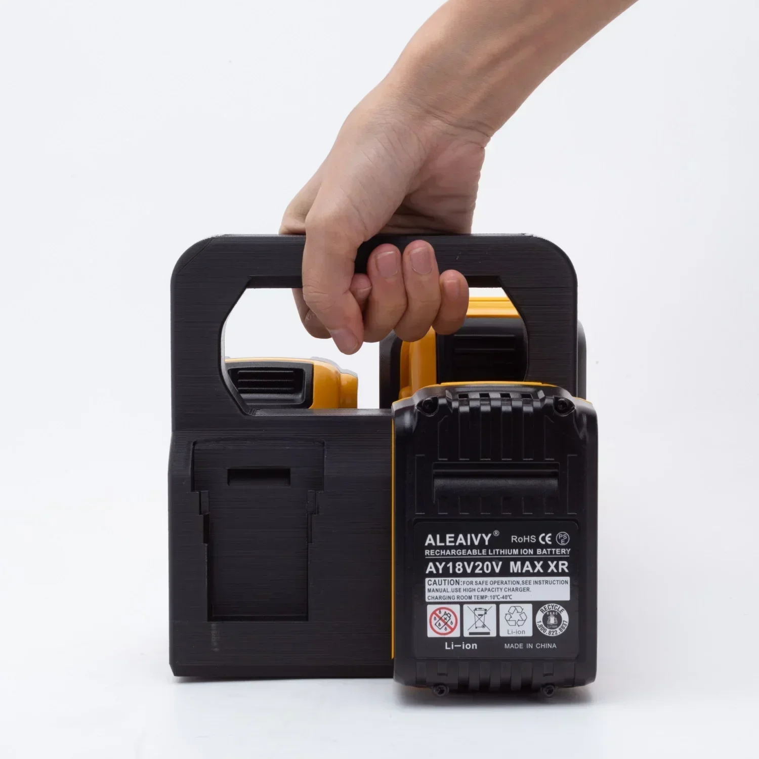 Imagem -02 - Suporte para Dewalt Battery Basket Carrier Caddy Holder Rack de Armazenamento 18v Bateria sem Baterias 4x