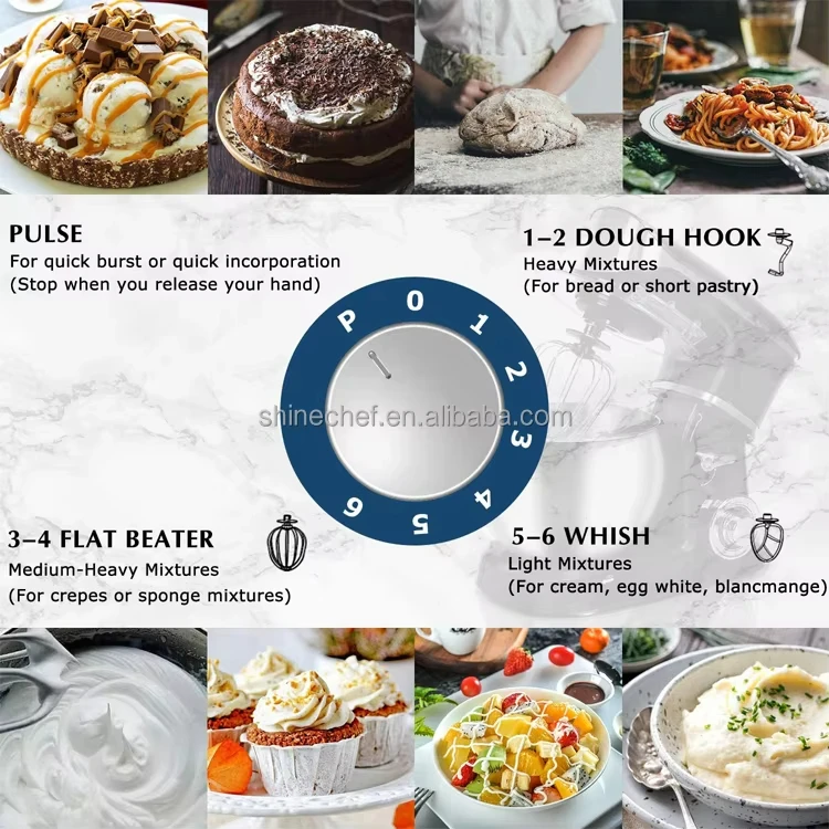 Кухонный миксер Batidora, 5 л, 6 л, 6,5 л, 7 л, миксер для теста, хлеба, торта, электрический миксер для еды