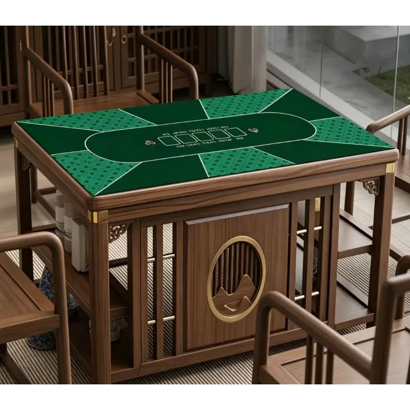 vikama-ノーリミット-テキサスホールデム-ポーカーテーブルマット-ハートドットグリッドプリント-滑り止め-折りたたみ式-ゲームテーブルトップパッド-ホームパーティー装飾用