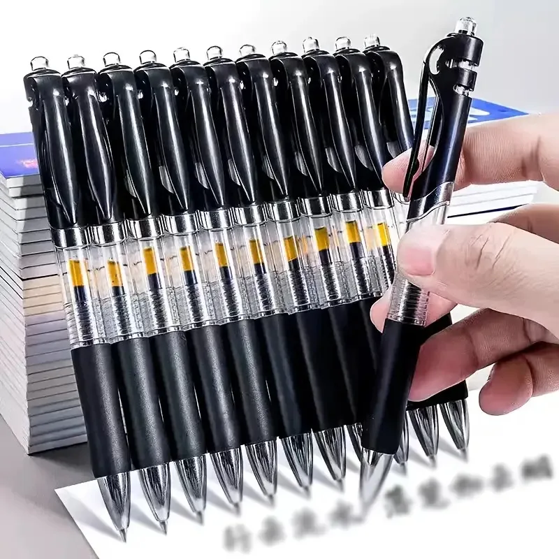 50pcs Ballpoint Pen Set, 0.5Mm Retractable, Durable Plastic Body, Smooth Writing, Includes Ink Refills, Perfect Gift for Office
