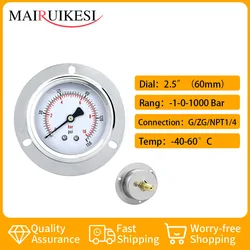 MAIRUIKESI-Manomètre de remplissage de glycérine, 63mm(2-1/2 