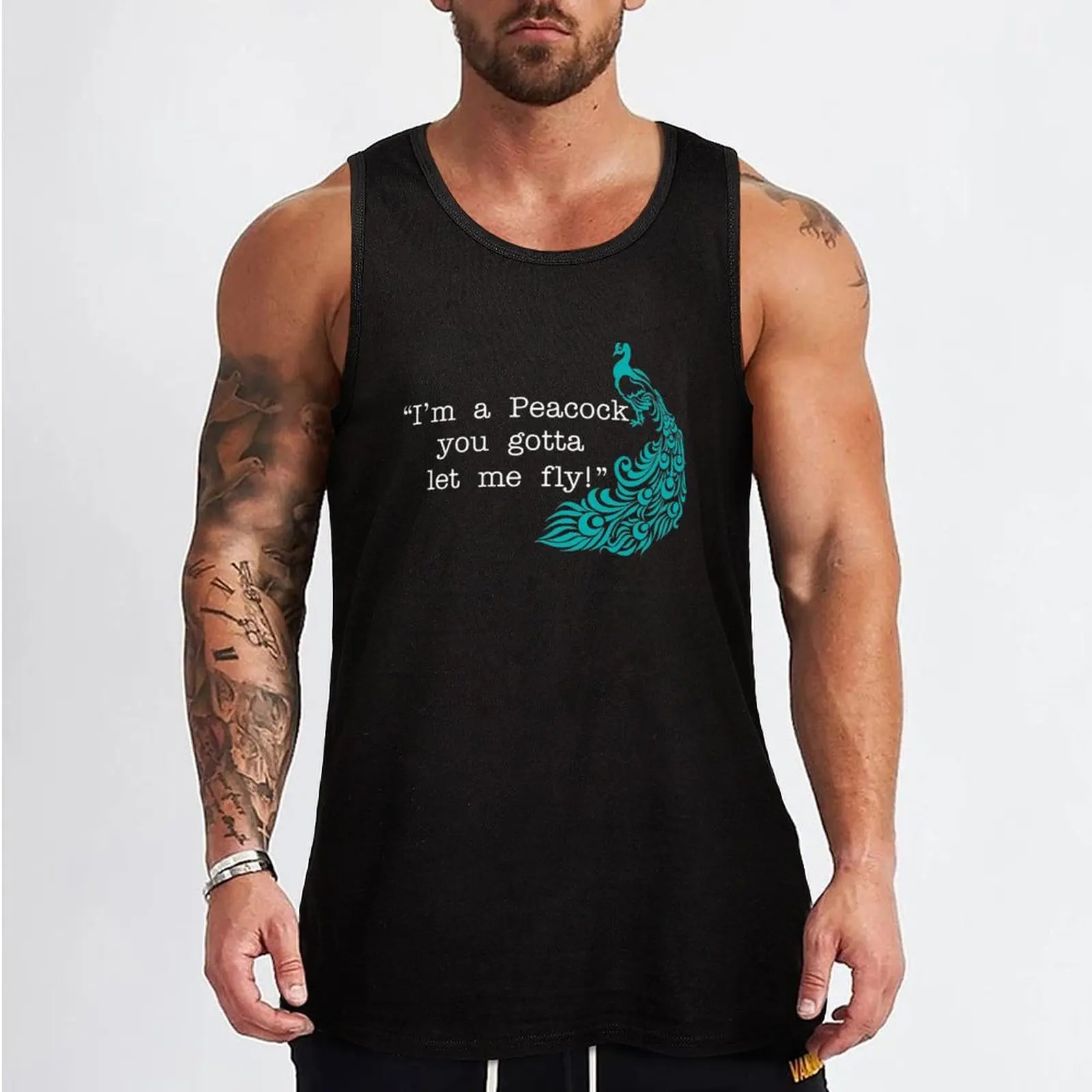 I'm A Peacock You Gotta Let Me Fly! Tank Top Men's gym t-shirt best selling products