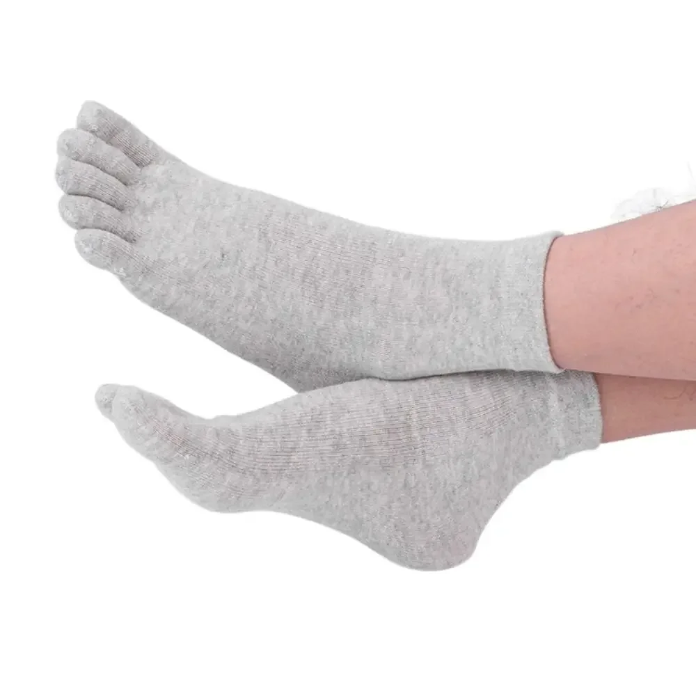 Sweat Absorption Protect Ankle Business Men Short Socks Cotton Men'S Split Toe Sock Toe Socks Five Fingers Socks Ankle Socks