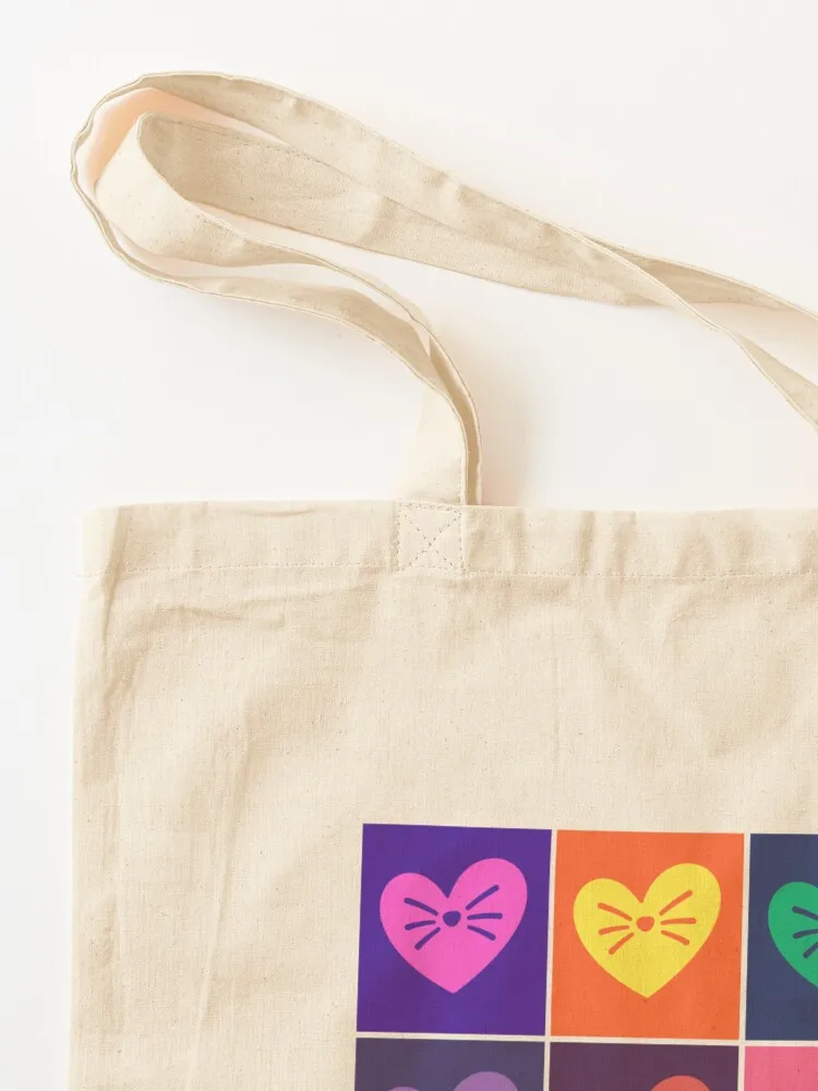 Phandom Gives Rainbow Grid Tote Bag Women's shopper bag custom tote bag Women's bags tote custom