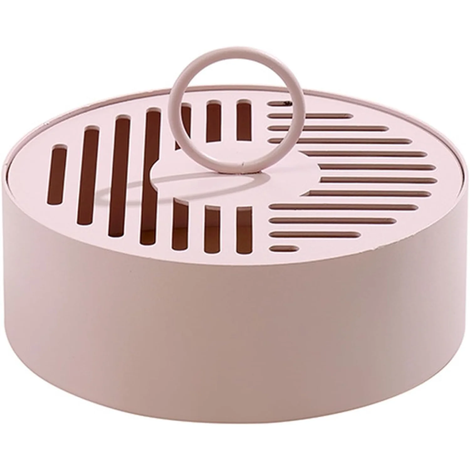 Mosquito Coil Holder 5.91 Inch  Coil Holder with Lid and Small Ring Handle Carbon Steel  Spiral Coil  for Indoor Outdoor  Coil H