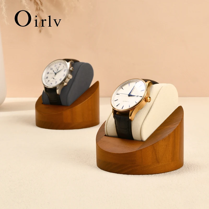 

Oirlv Single Wooden Watch Holder Jewelry Organizer Display Stand For Wristwatch Jewelry Watch Display Prop Solidwood Watch Stand