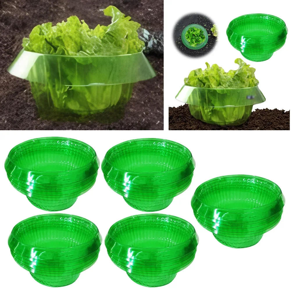 20-5PCS Plants Snail Protection Rings Pest Control Trapper Repel Snails Garden Protects Garden Tool Vegetable Green Planter