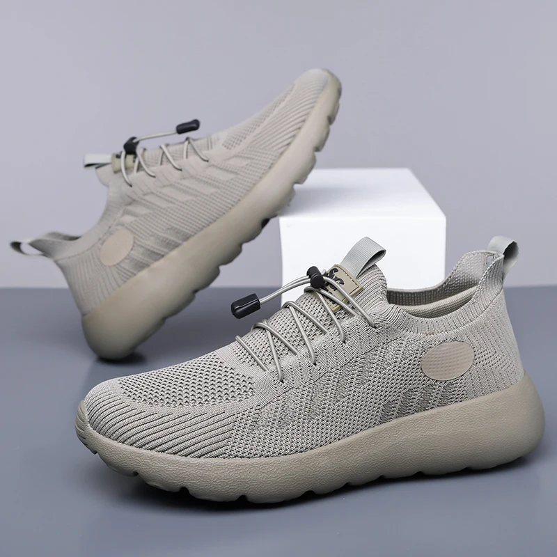 

Сетчатые уличные прогулочные кроссовки, Нескользящие дышащие туфли на плоской подошве, удобная спортивная обувь для мужчин, новинка 2025 года, мужские кроссовки на воздушной подушке