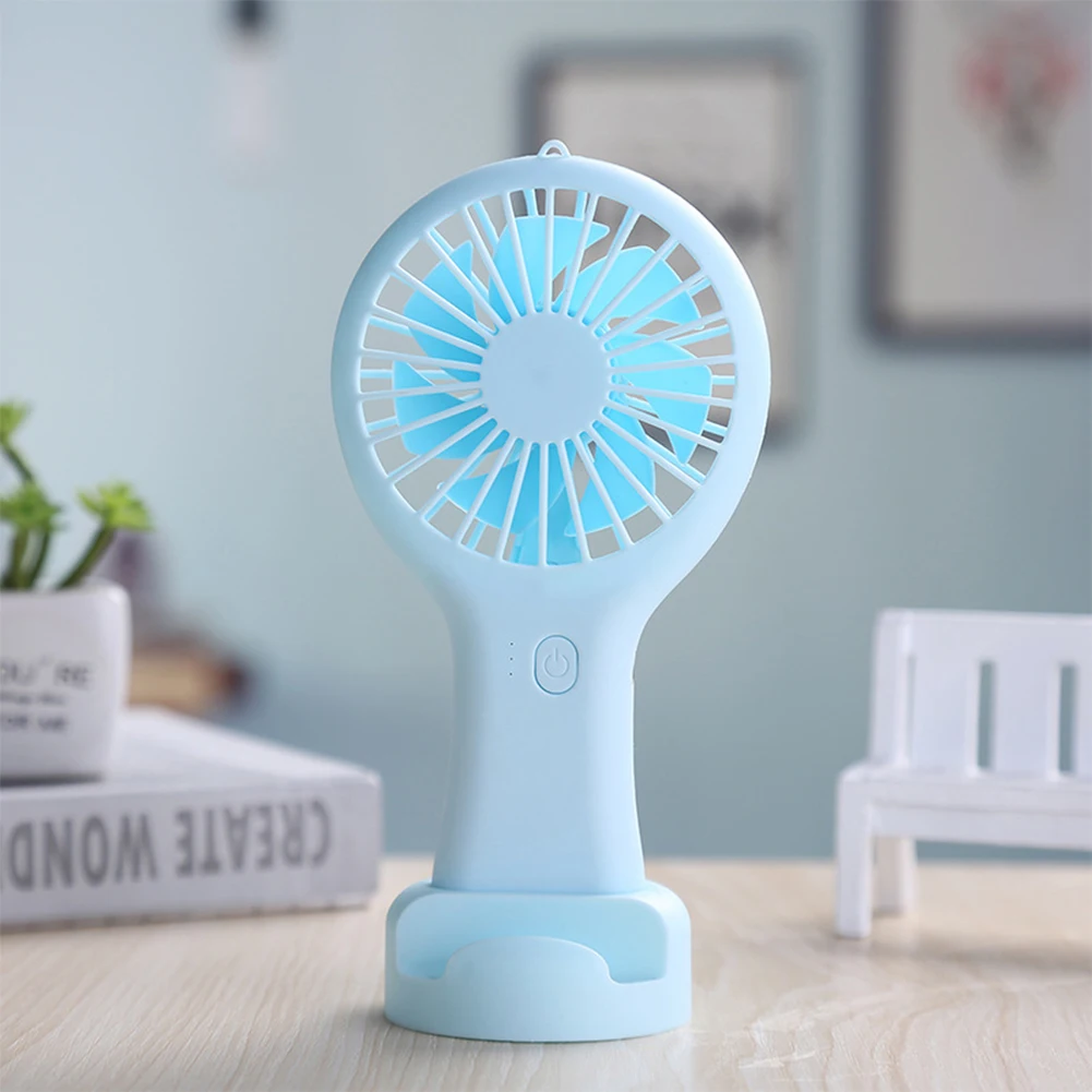 Handheld Usb Mini Fan Portable USB Charging Fan Creative Office Desktop Hand-held Small Fan Catapult Pocket Fan With Base