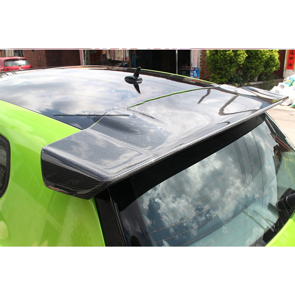 For Volkswagen VW Scirocco 2010 - 2017  VOTEX style Scirocco Carbon Fiber Rear roof Lip Wing spoiler