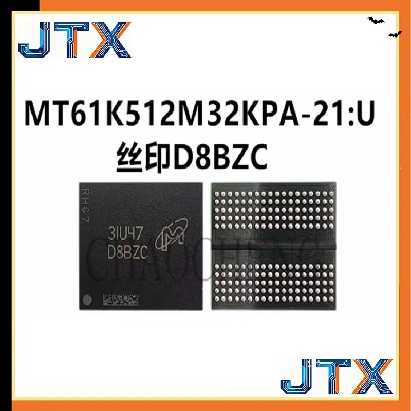 1PCS/LOT MT61K512M32KPA-21 D8BZC  BGA