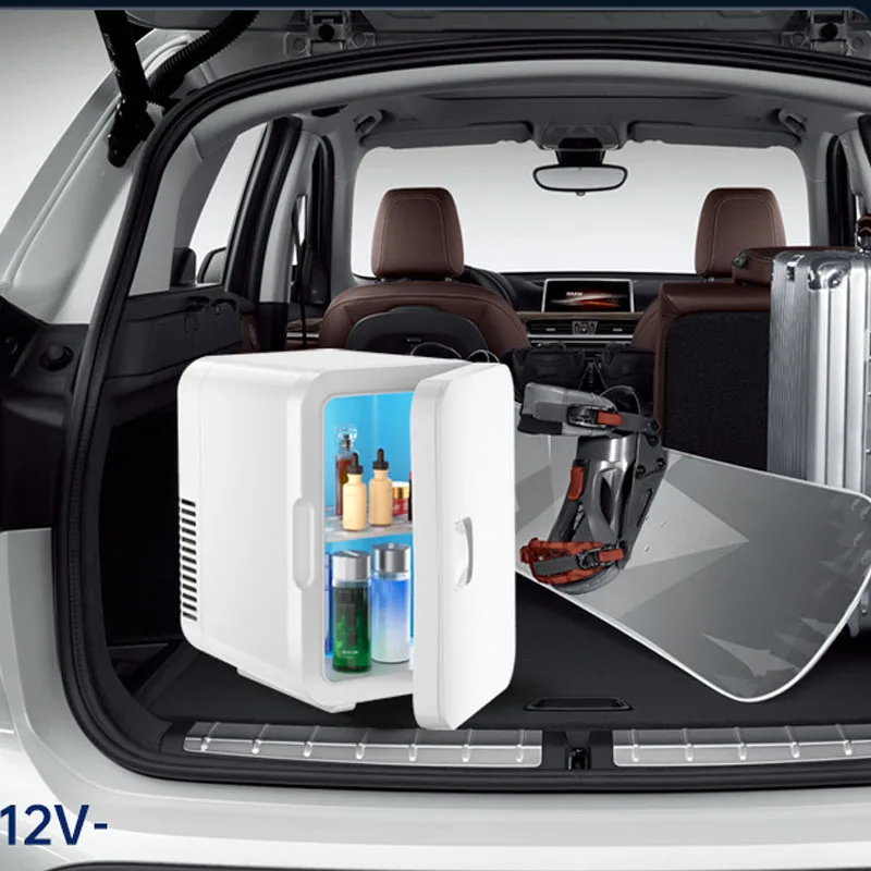 ​​2025 New 4L Portable Car Mini Fridge - Customizable Display 12V Beauty Refrigerator for Makeup, Skincare & Cosmetics
