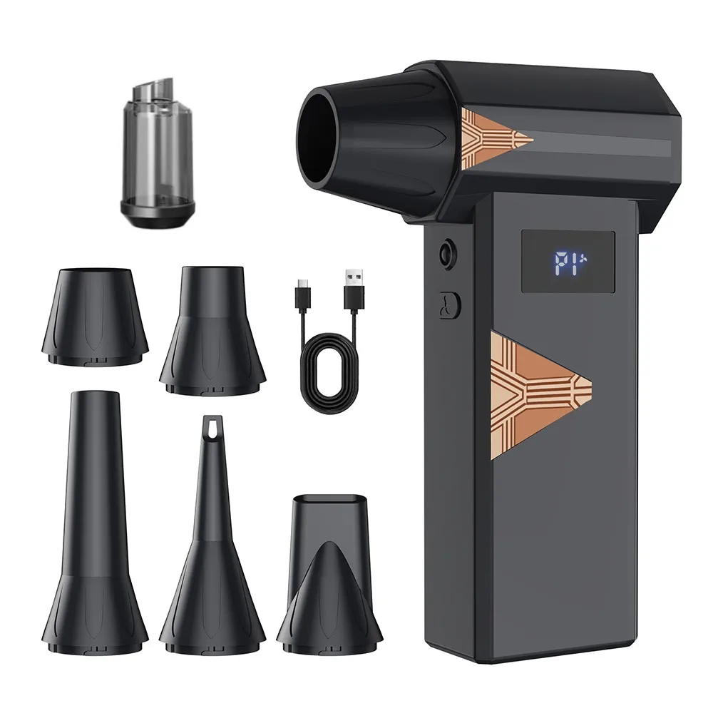 

New Powerful Turbo Air Blower 150g Wind Pressure High Power Turbo Fan Portable Vacuum Cleaner Brushless Motor Car Air Duster Gun