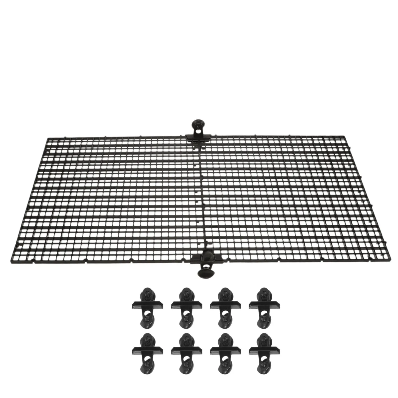 

1 set Black 30x30cm Fish Tank Escape Plate Divider Isolation Grid Aquarium Bottom Board Plastic Pet Supplies