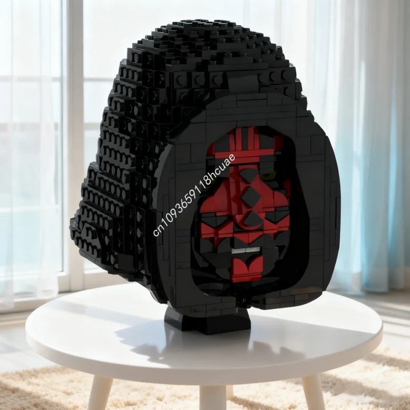 

902 шт. MOC Darth Maul голова шлем коллекция звездная боевая модель здания рождественский подарок блоки сборка DIY идея игрушки кирпич дети