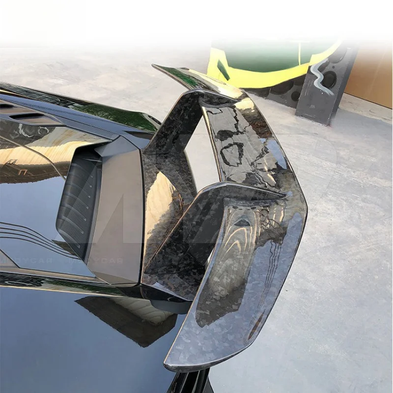 Performante Style Forged Carbon Fiber Rear Spoiler for  Lambo Huracan Lp610 Lp640 Spyder 2014-2019