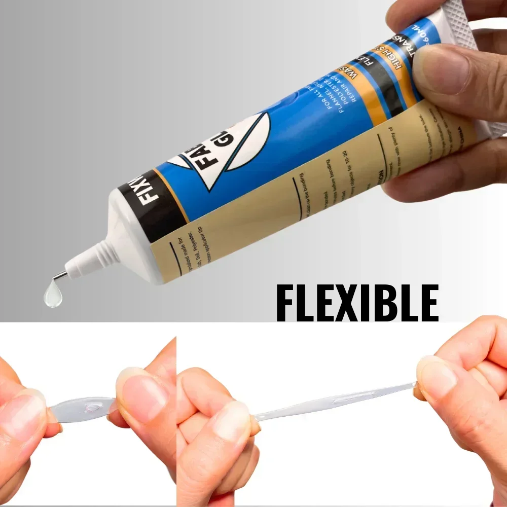 Clear Contact Multipurpose DIY Glue Wedding Dress Leather Bag Diamond Fabric Cloth Fiber Craft Repair Strong Bond Adhesive