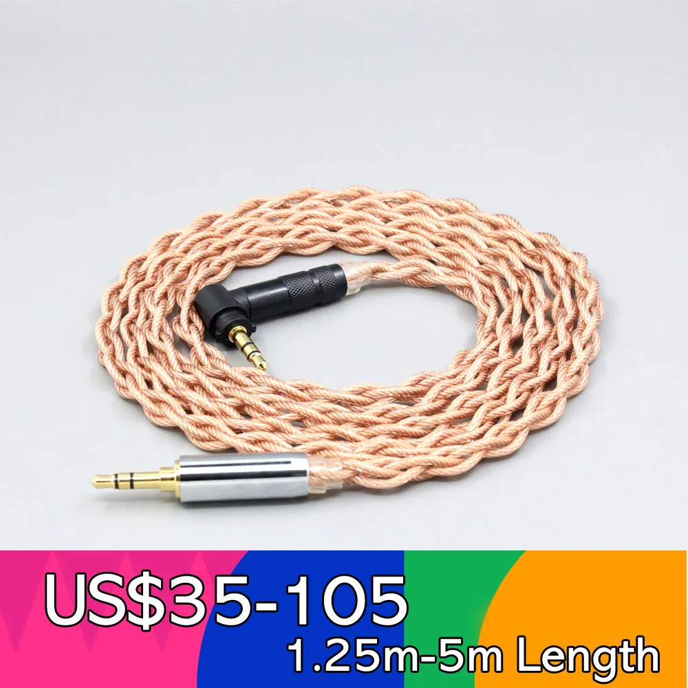 Graphene 7N OCC Shielding Coaxial Mixed Earphone Cable For Fostex T50RP Mk3 T40RP Mk2 T20RP Mk2 Dekoni Audio Headphone LN008489