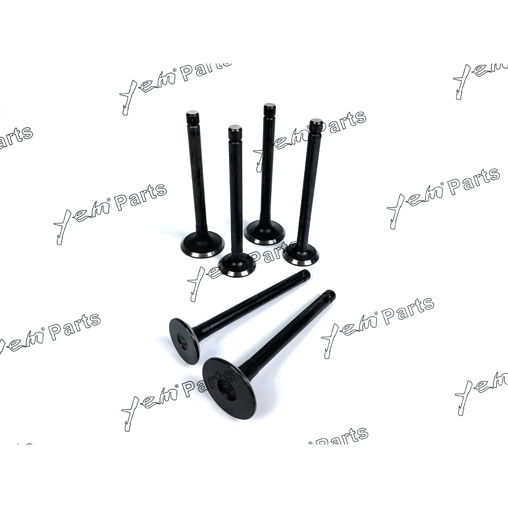 Hot Sell Engine Valve Set For Mitsubishi  K3D - Intake x3 + Exhaust x3 Engine Parts