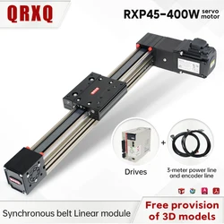 RXP45 Cnc Linear Rail Synchronous Belt Slide Module Include Servo Motor Support Customization 3D Printer Accessories