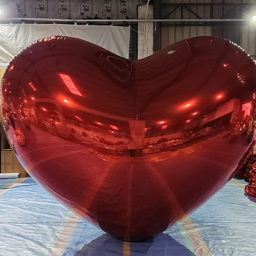 

Inflatable PVC Christmas Mirror Love Balloon Ball for Weddings Holiday