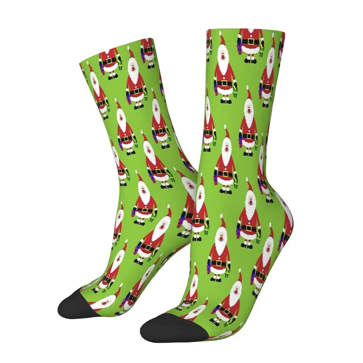 

Festive Santa Pattern Merry Christmas Socks Male Mens Women Winter Stockings Harajuku