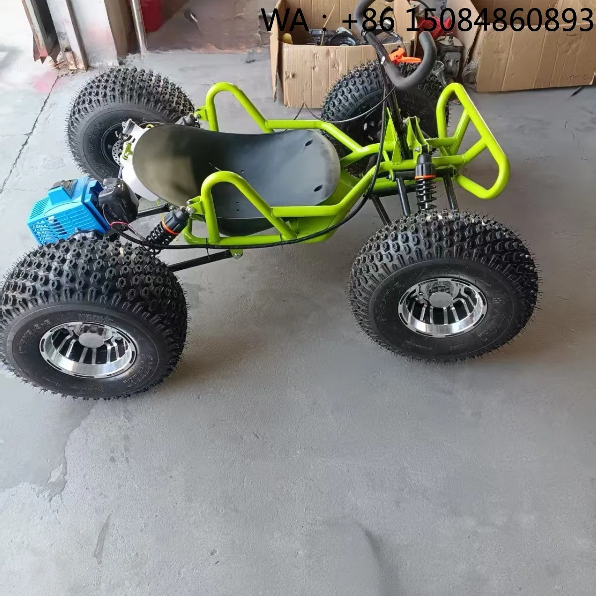 4 Stroke Gas Cross Buggy Pedal Go Kart, Balanced Power Component 34-45MPH For Mountain Sand Outdoor Racing
