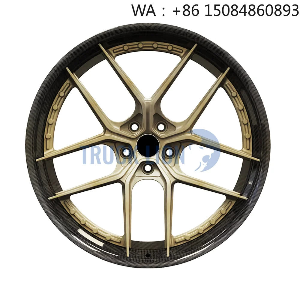 

18-24 Inch Lightweight Carbon Fiber Forged Wheel Rim, Multi Spoke Alloy Hub For Supercar Racing Auto Mod Parts