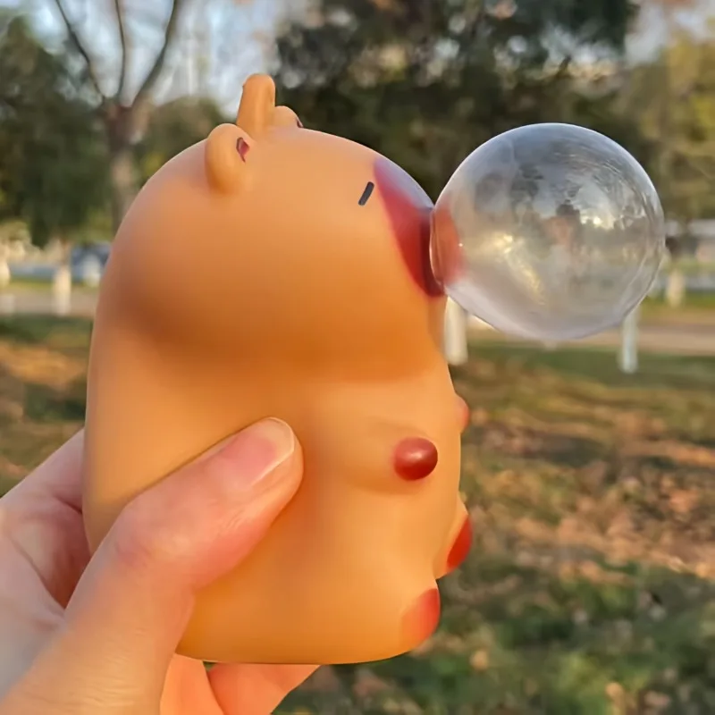 Juguete de Peluche de Capibara que Hace Burbujas, Divertido y Suave, Juguetes Antiestrés y Relajantes para Adultos y Niños