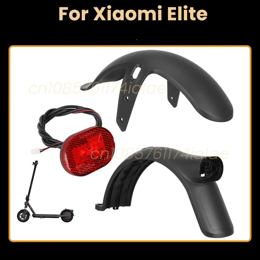 

Rear Front Fender Brake Taillights for Xiaomi Elite Electric Scooter Waterproof Mudguard Assembly Replacement Parts