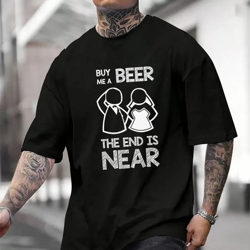 

Funny Bachelor Gift Buy Me Men's T Shirt Casual Dress High Quality Mens Cotton Round Neck Short Sleeved T-shirt S-3xL