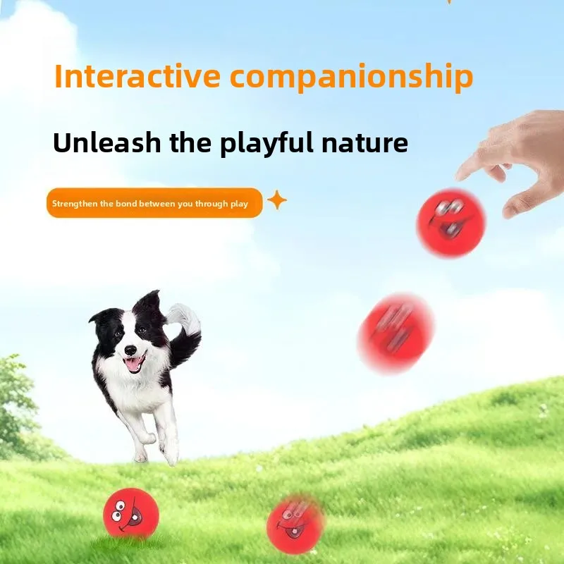 6pcs Dog Toys Pet Grinding Teeth Sound Toy Decompression Latex Ball Puppy Toy Expression Ball Interactive Pet Toy Dog Accessory