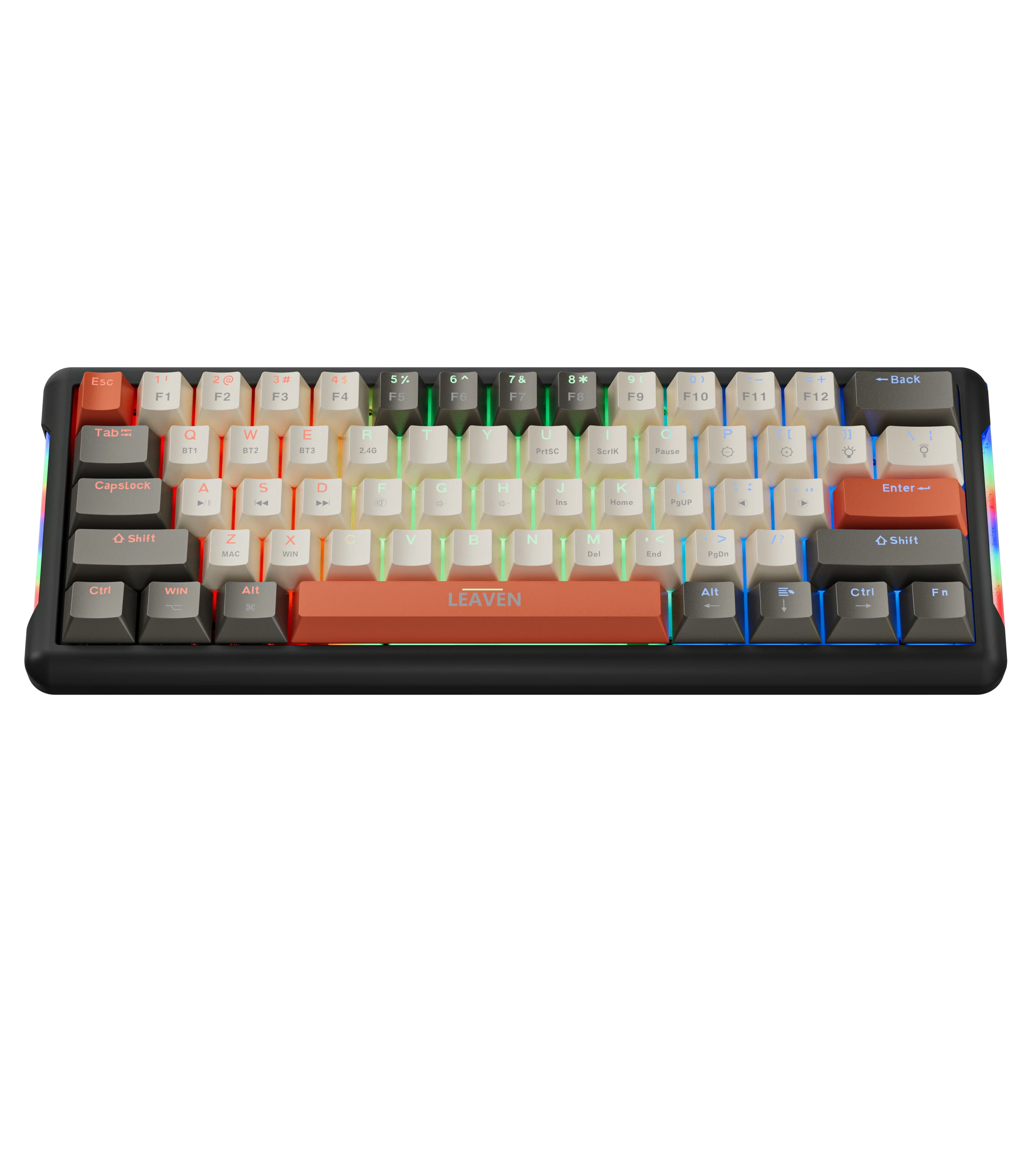 60 Percentage Color RGB 1.6M TYPE-C Wired Laptop Desktop Hot Swappable Gaming 61 Key Mechanical Keyboard