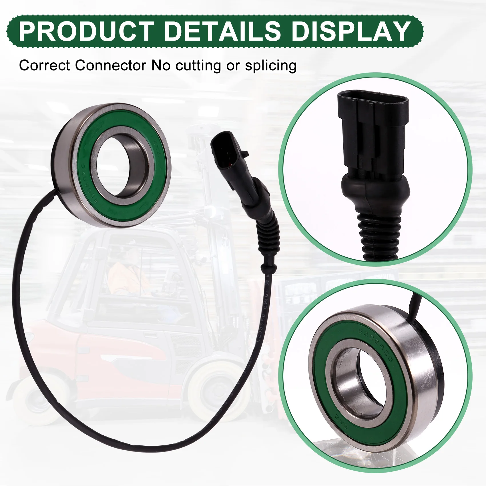 

6206 Датчик подшипника вилочного погрузчика Электрический датчик подшипника вилочного погрузчика Подшипники 6206V-A67F