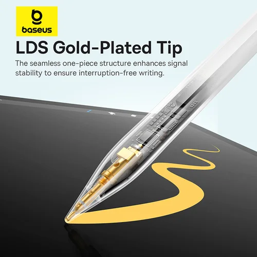 Imagen 2 del producto Lápiz óptico Baseus de tercera generación para iPad, lápiz óptico de carga con cable, versión activa de sensibilidad de inclinación con cable tipo C y punta activa