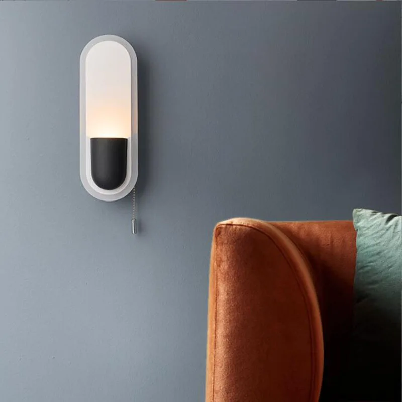 

Современные светодиодные Настенные светильники 6 Вт, подсветка для дома, гостиной, спальни, прикроватная лампа, коридор, проход, бра с выключателем