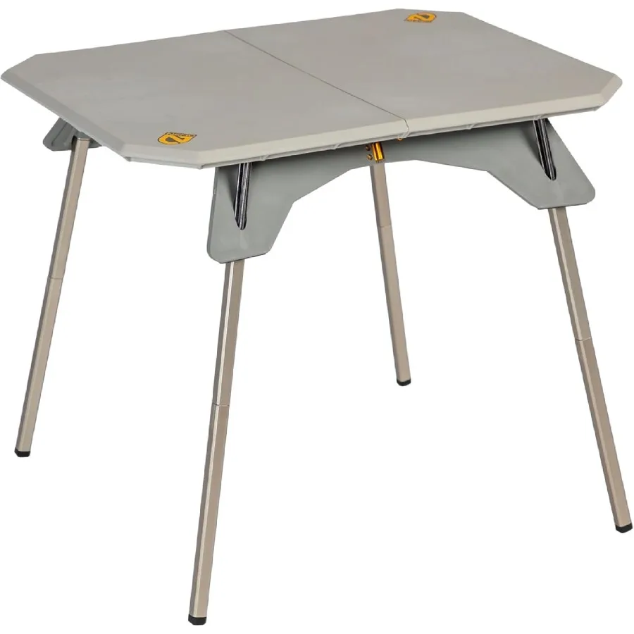 طاولة تخييم مزدوجة الارتفاع للمغامرات الخارجية، تصميم مدمج وقابل للتعديل مع لمسة نهائية ضباب متينة، مثالية للتخييم والمشي لمسافات طويلة #1