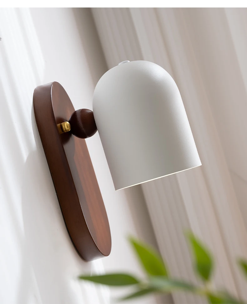 الفرنسية خشبية الجدار مصباح التصميم الحديث غرفة نوم أباجورة الرجعية الداخلية ديكور غرفة المعيشة الممر فندق الجدار الشمعدان