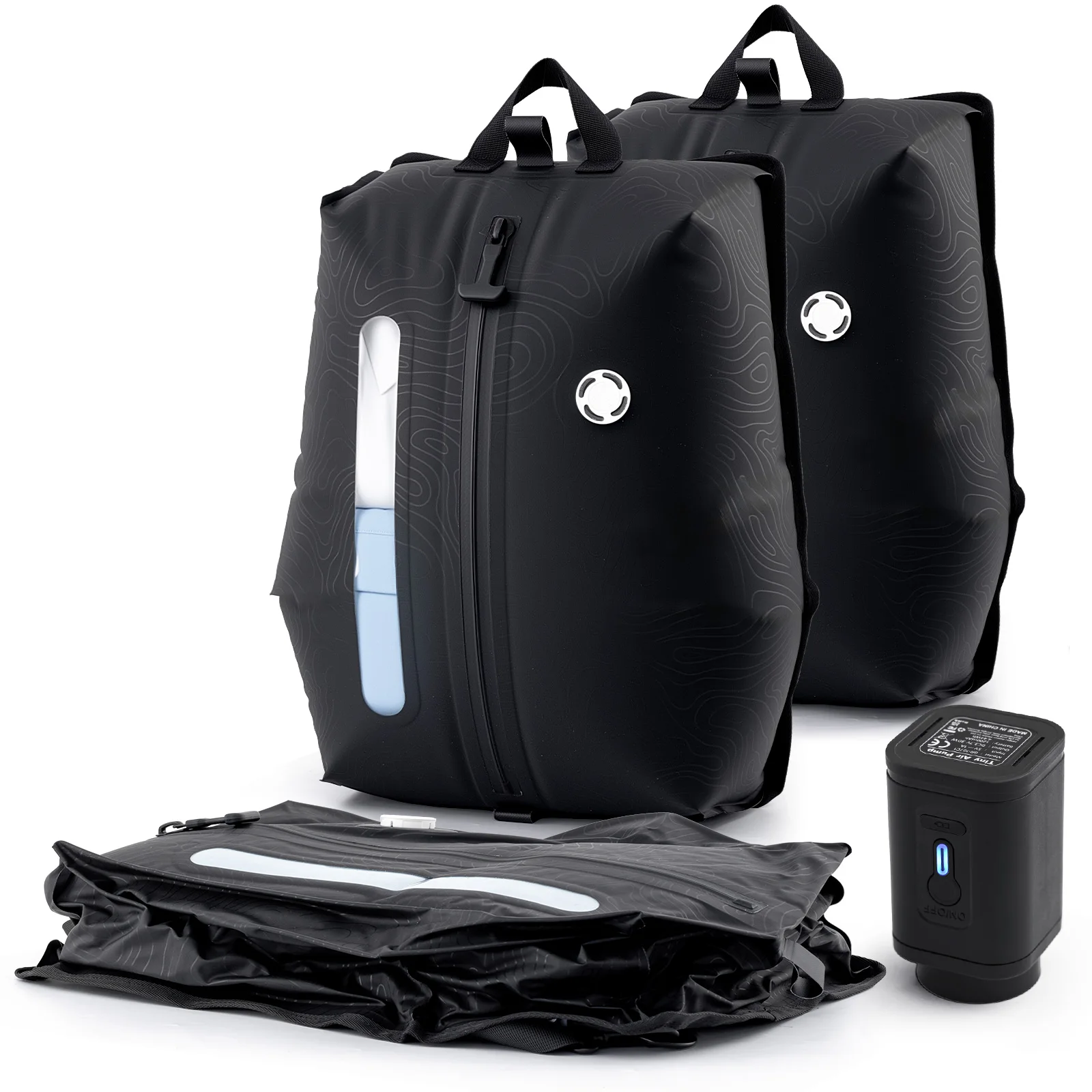 TAILI Travel Vacuum Storage Bags with Wireless Pump, Outdoor Clothes Compression Bags, Reusable Vacuum Bags for Clothes Suitcase