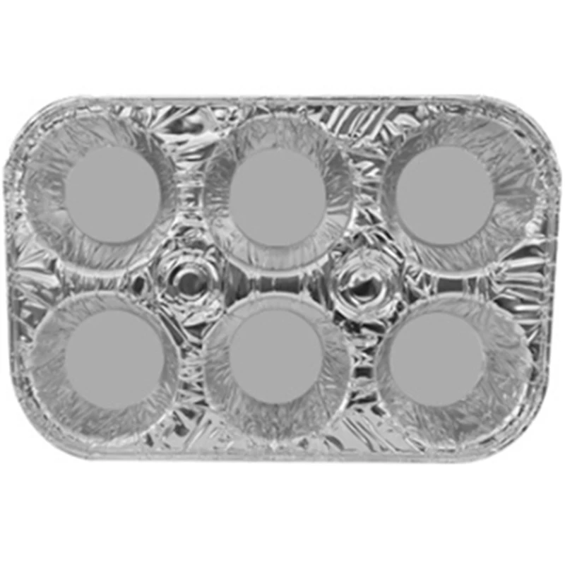 20 Pack 6-Cup Aluminum Muffin Pans Accessory Favorite Muffin Size For Baking Cupcakes