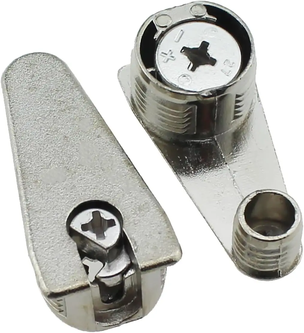 50Pcs Cam Locking Cabinet Shelf Support Peg Joiner With Double Pins