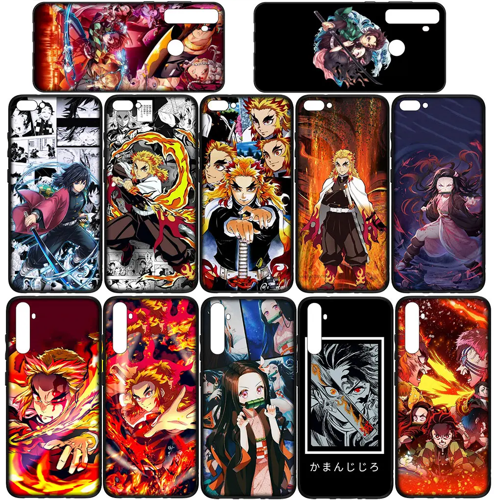 Kyoujurou Demon Slayer Tanjirou Nezuko Phone Casing for Samsung Galaxy A10 A20 A53 A30 A31 A32 A50 A51 A52 A12 A33 Cover Case