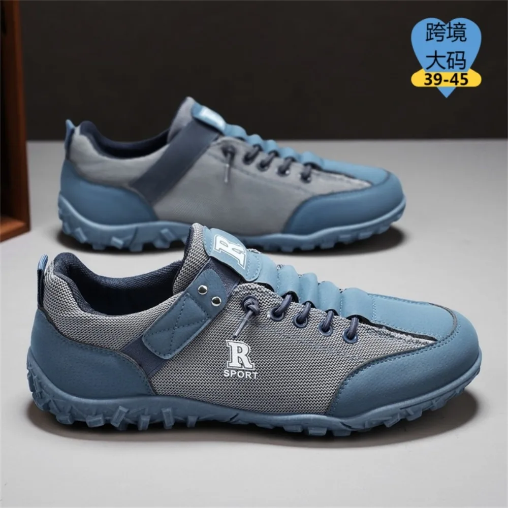 

Men's Casual Running Shoes Breathable Outdoor Sports Sneakers Lightweight Comfortable Mesh Upper Contrast Color Soft Bottom
